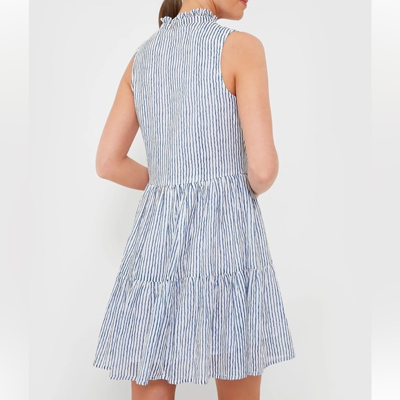 OLIPHANT Exclusive Blue Wiggy Yoke Dress - Picture 4 of 10